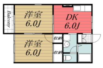 【間取り】 | エスペランサ/西三里塚　C