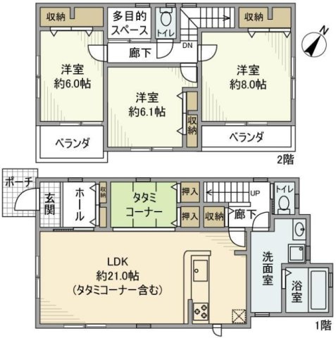 中央町戸建の間取り