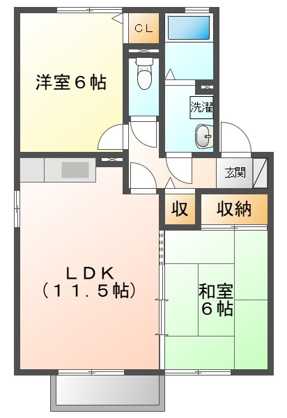 ルミエール　Ｄの間取り