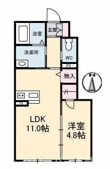 フォレスタ ディ パーチェの間取り