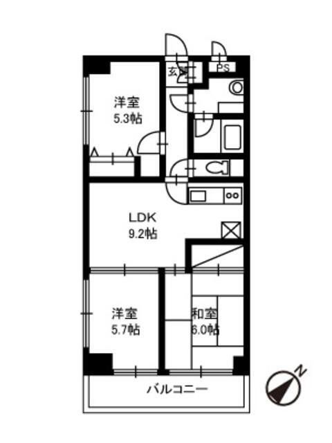 グランドハイツⅡの間取り