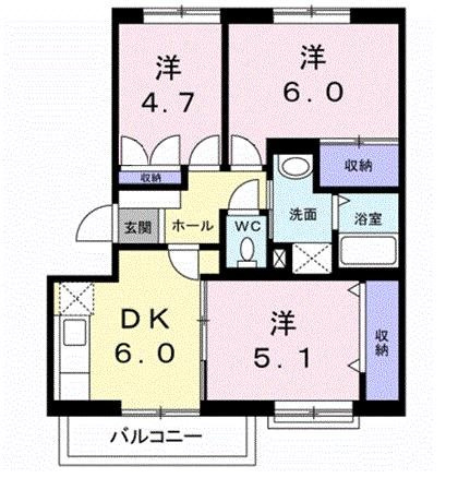 【間取り】 | 小阪西町Ⅲ番館