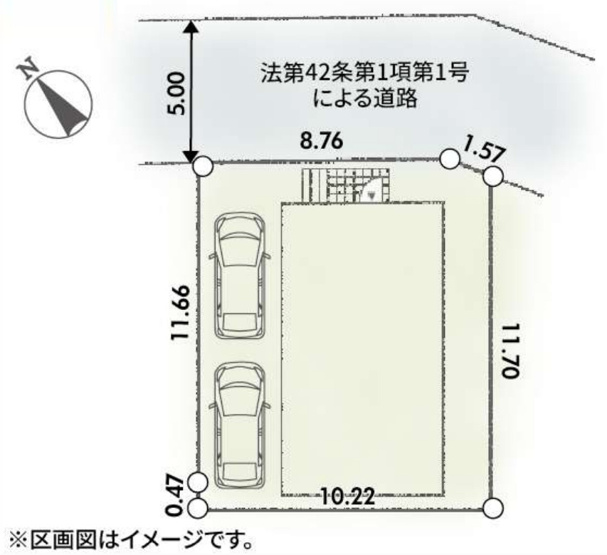 【区画図】 | 厚木市温水西２丁目　限定１棟　新築住宅