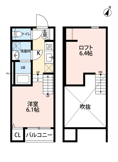 【間取り】 | ロフトンリッツ竹下 