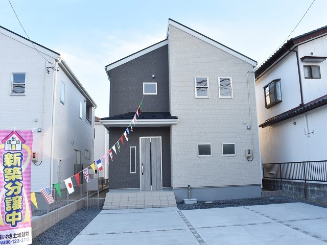 【小名浜玉川町南第2／全3棟　2号棟】第三小・玉川中　長期優良住宅の外観|◆外観の写真です◆　
お洒落な新築は気分が上がりますね♪　新しい暮らしをお楽しみいただけます！！家に帰宅するのがより一層楽しみになります♪

