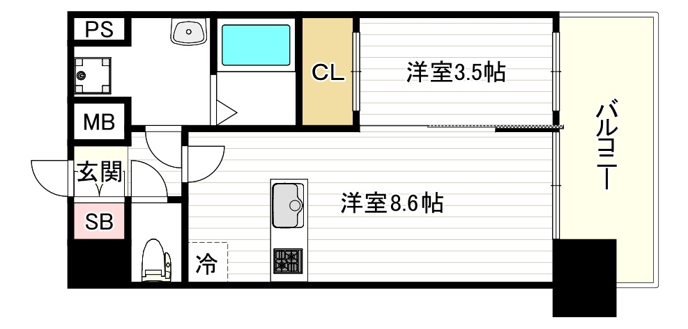 プレサンス大正エミナンスの間取り