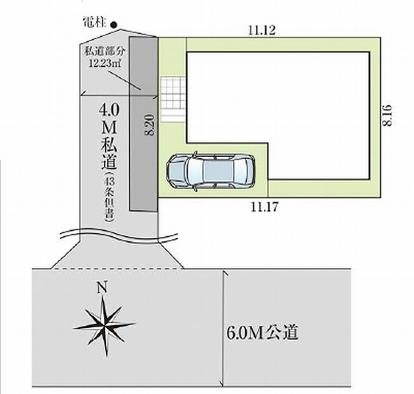 【区画図】 | 練馬区豊玉南２丁目　新築戸建て | 駐車スペースを確保しており、毎日の通勤やお出かけにも便利です