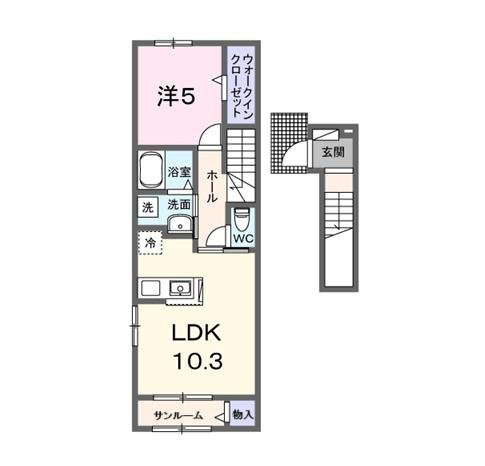 アルカンシェル　北花山の間取り