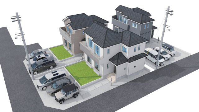 【完成予想図】 | 葵区羽鳥大門町　新築戸建　E号棟