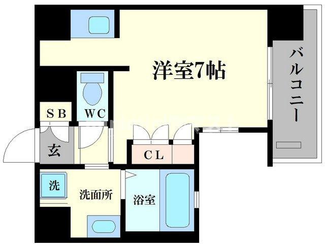 エイペックス南堀江の間取り