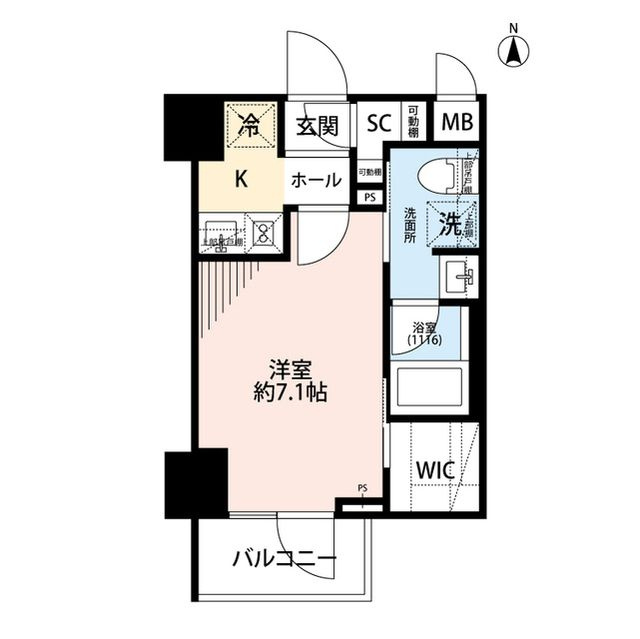 プレール・ドゥーク住吉Ⅳの間取り