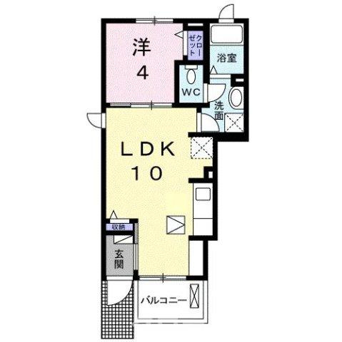 アルドール香西Ⅱの間取り