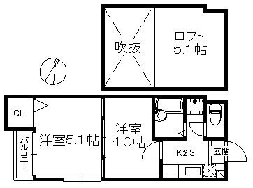 ポラリスサン美野島の間取り
