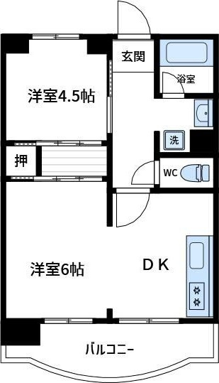 サンハイツ本山の間取り