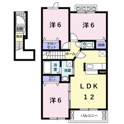 【間取り】 | トゥージュール　アンサンブル