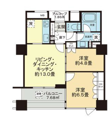 シエリアタワーなんばの間取り