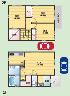 【間取り】 | 池田市旭丘1丁目戸建