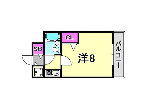 サンプラザ三宮の間取り