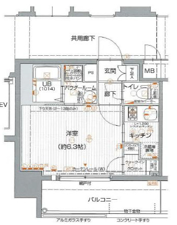 エスリード阿波座レジデンスの間取り