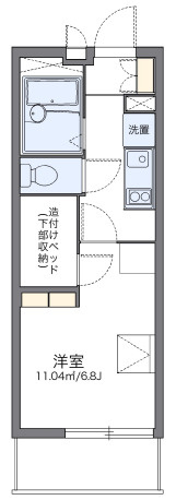レオパレスエクセル御幣島の間取り