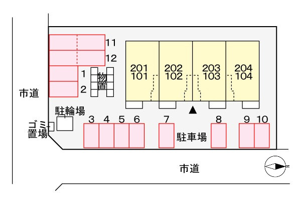 メゾン　ドゥ　アイリスの区画図