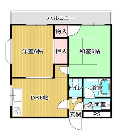 ドゥエル志紀の間取り