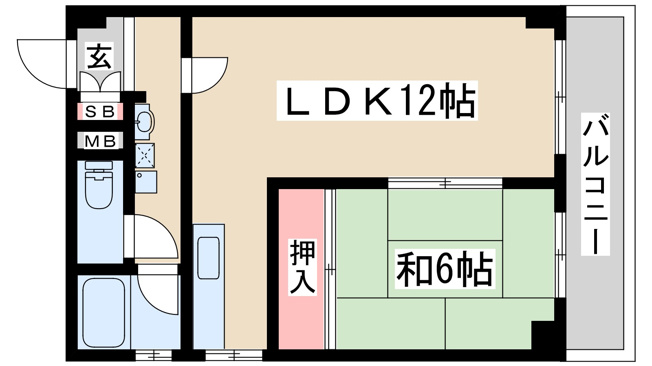 【間取り】 | シャトー中尾