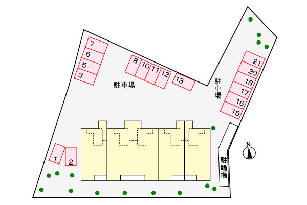 モンターナ　Ⅲ番館の区画図