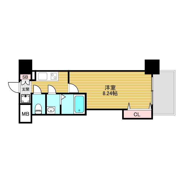 Luxe新大阪SOUTHの間取り