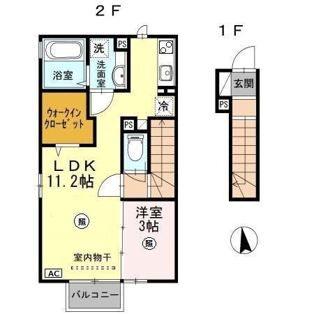 D-roomアンの間取り