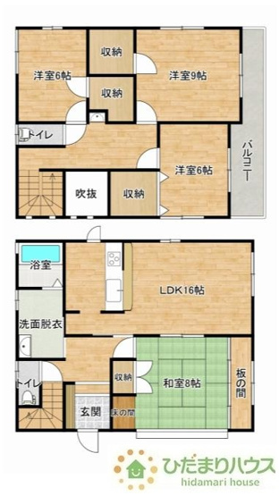 【間取り】 | つくばみらい市板橋　中古戸建 | 一人部屋が実現できる４LDK間取りです。将来お子様の一人部屋をお考えの方にオススメな物件です。