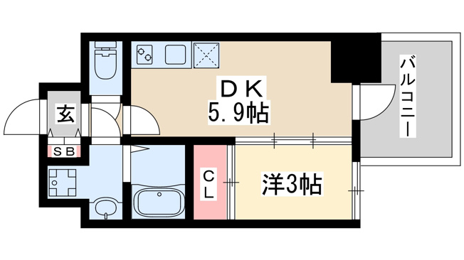 【間取り】 | セレニテ新大阪グランデシュッド
