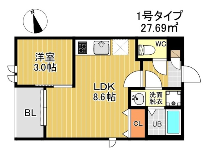 【間取り】 | R-smart 九産大前Ⅰ　★プライスホームなら仲介手数料が割引価格です！★