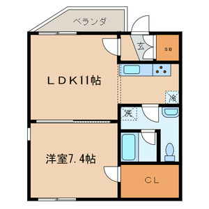 桜ガーデンの間取り|間取りです。