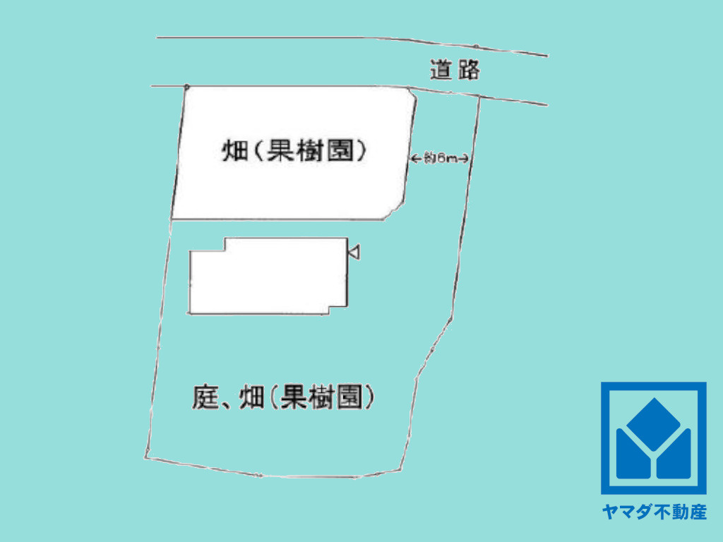 京田辺市宮津大井池の区画図