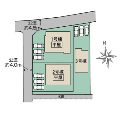 【区画図】 | blooming garden深谷市稲荷町北　【平屋】新築住宅