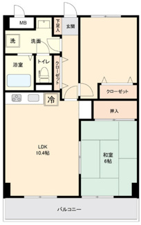 【間取り】 | マンション白陽 | 間取りです。