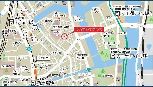 サカエ　レジデンスの地図