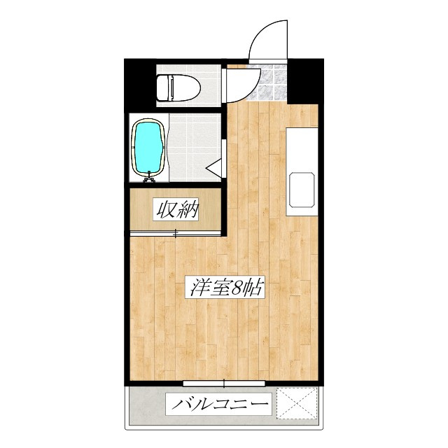 ＴＭコーポの間取り|嬉しいBT別！居室内１間の収納スペースございます！！