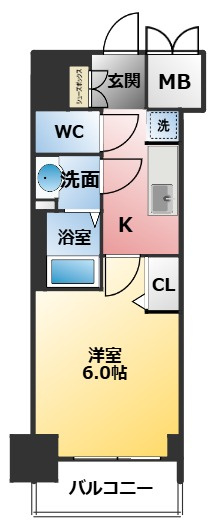 プレサンス丸の内アドブルの間取り