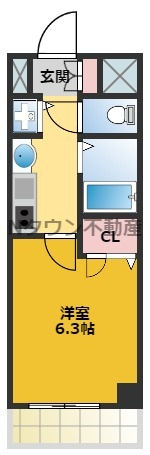 【間取り】 | プレサンス大須観音駅前サクシード | 間取りです。