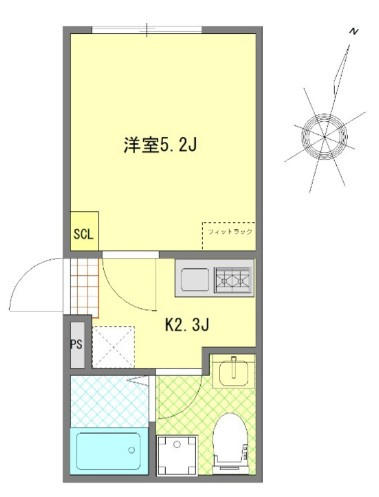 リバティ綾瀬Ⅰの間取り