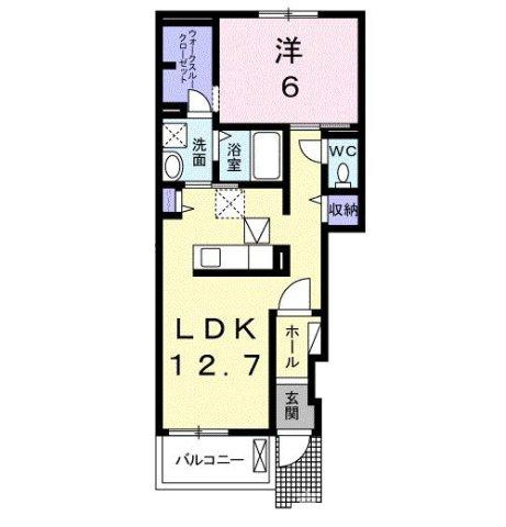 【間取り】 | クレール　ハピネスＢ