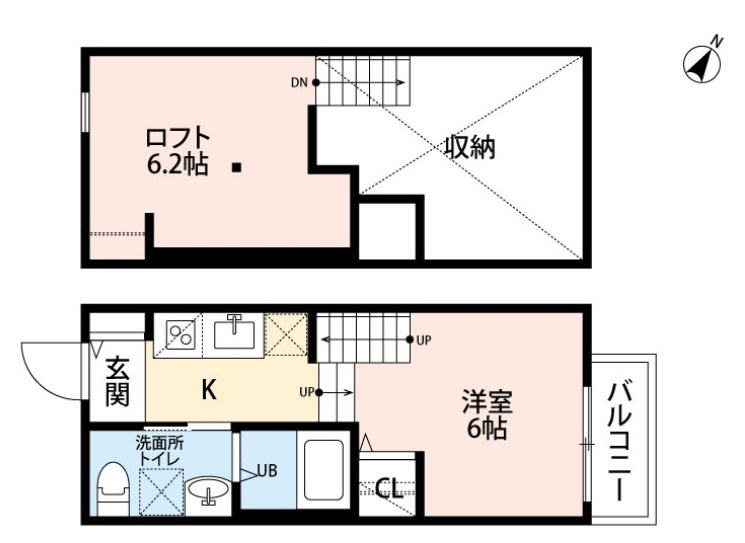 Hiroyu-FukuokaⅠ（ヒロユーフクオカワン）の間取り