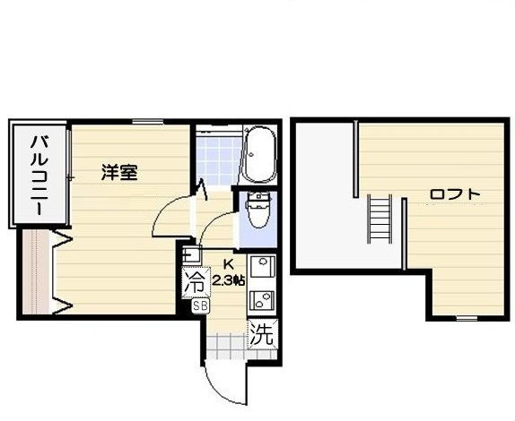 ＷｉｌｌｏｗＳ沼袋の間取り|間取りです。