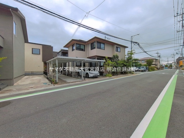 さいたま市見沼区東大宮1丁目の前面道路含む現地写真