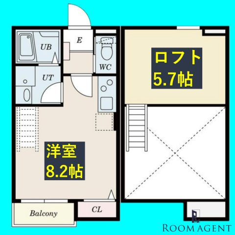 Calm矢田(カームヤダ)の間取り