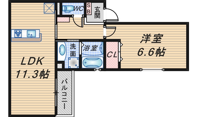 セジュール玉井の間取り