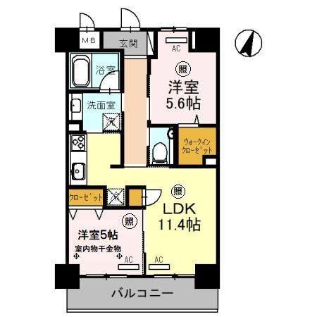 ソレイユ上落合の間取り
