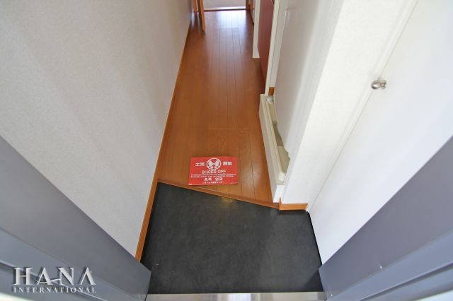 グリーンハイツ１号の玄関